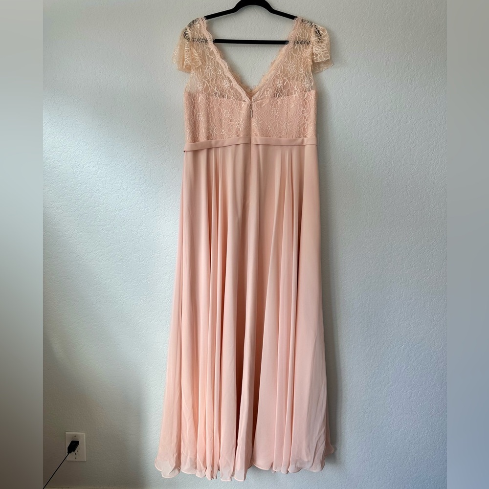 NWT Azazie Lace Dress in Pearl Pink, Size A20 - Picture 3 of 4